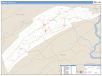 Juniata County, PA Wall Map Zip Code