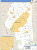 Lackawanna County, PA Wall Map Zip Code