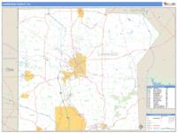 Lawrence County, PA Wall Map Zip Code