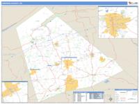 Lebanon County, PA Wall Map Zip Code