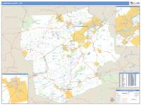 Luzerne County, PA Wall Map Zip Code