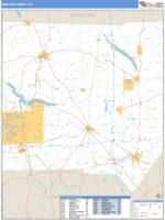 Mercer County, PA Wall Map Zip Code