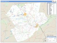 Monroe County, PA Wall Map Zip Code