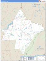 Pike County, PA Wall Map Zip Code