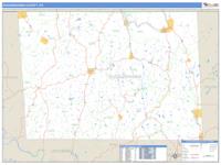 Susquehanna County, PA Wall Map Zip Code