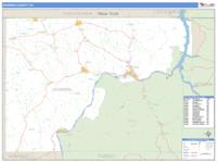Warren County, PA Wall Map Zip Code