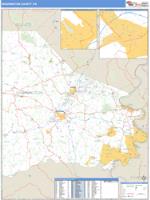 Washington County, PA Wall Map Zip Code