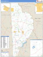 Wayne County, PA Wall Map Zip Code