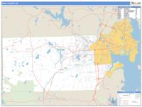 Kent County, RI Wall Map