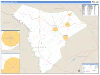 Allendale County, SC Wall Map Zip Code