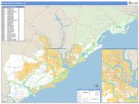 Charleston County, SC Wall Map Zip Code