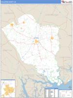 Colleton County, SC Wall Map Zip Code