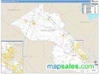 Dorchester County, SC Wall Map Zip Code