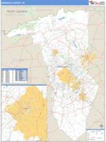 Greenville County, SC Wall Map Zip Code