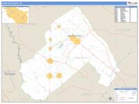 Hampton County, SC Wall Map Zip Code