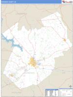 Kershaw County, SC Wall Map Zip Code