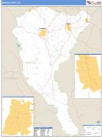 Marion County, SC Wall Map Zip Code