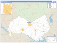 Newberry County, SC Wall Map Zip Code