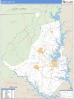 Oconee County, SC Wall Map Zip Code