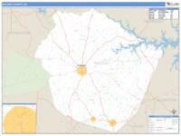 Saluda County, SC Wall Map Zip Code