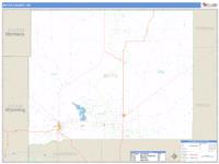 Butte County, SD Wall Map Zip Code