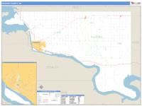 Hughes County, SD Wall Map Zip Code