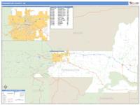 Pennington County, SD Wall Map Zip Code