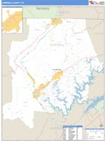 Campbell County, TN Wall Map Zip Code
