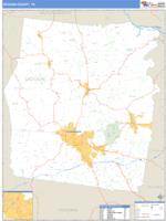 Dickson County, TN Wall Map Zip Code