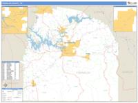 Franklin County, TN Wall Map Zip Code