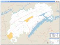 Grainger County, TN Wall Map Zip Code