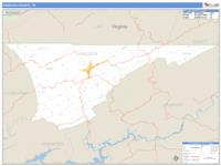 Hancock County, TN Wall Map Zip Code