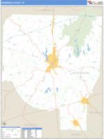 Henderson County, TN Wall Map