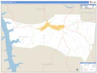 Houston County, TN Wall Map