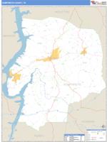 Humphreys County, TN Wall Map Zip Code