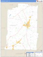 Lawrence County, TN Wall Map Zip Code