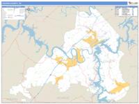 Loudon County, TN Wall Map Zip Code