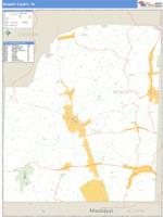 McNairy County, TN Wall Map Zip Code