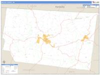 Macon County, TN Wall Map Zip Code
