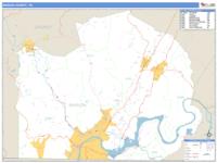 Marion County, TN Wall Map Zip Code