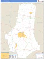 Marshall County, TN Wall Map Zip Code