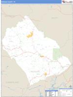 Morgan County, TN Wall Map Zip Code