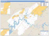 Roane County, TN Wall Map Zip Code