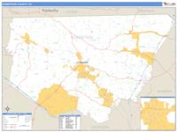 Robertson County, TN Wall Map Zip Code