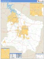 Rutherford County, TN Wall Map