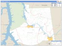 Stewart County, TN Wall Map Zip Code
