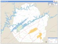 Union County, TN Wall Map Zip Code