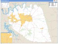 Wilson County, TN Wall Map Zip Code