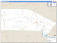Bandera County, TX Wall Map Zip Code