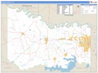 Bowie County, TX Wall Map